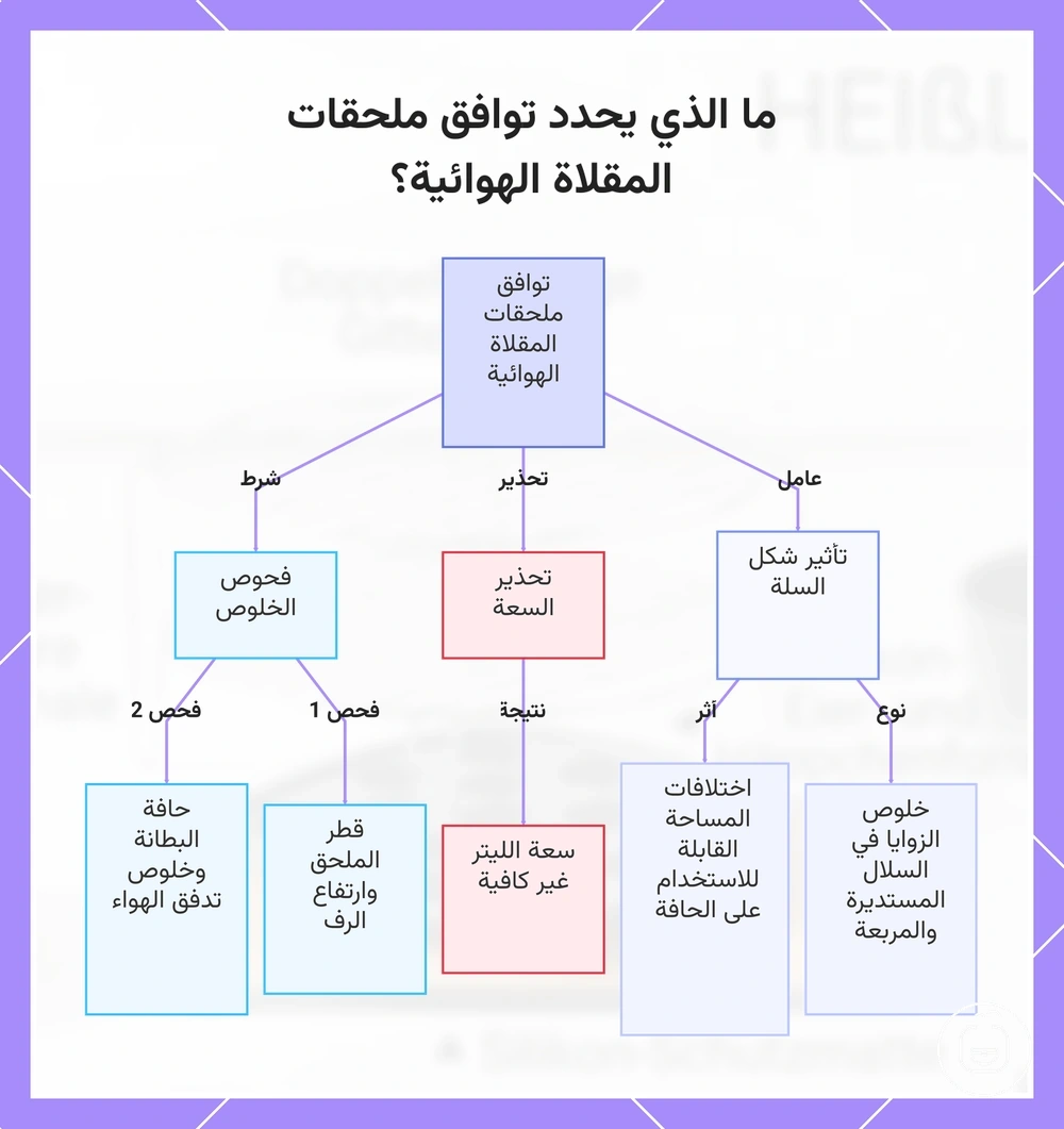 ما الذي يحدد توافق ملحقات المقلاة الهوائية؟