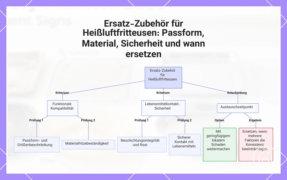 Ersatz-Zubehör für Heißluftfritteusen: Passform, Material, Sicherheit und wann ersetzen