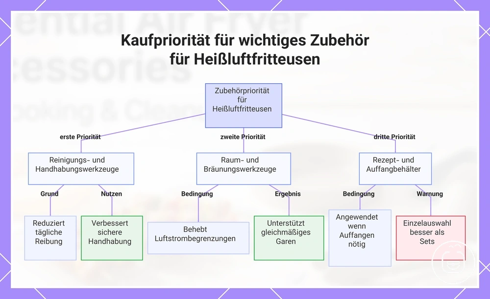 Kaufpriorität für wichtiges Zubehör für Heißluftfritteusen