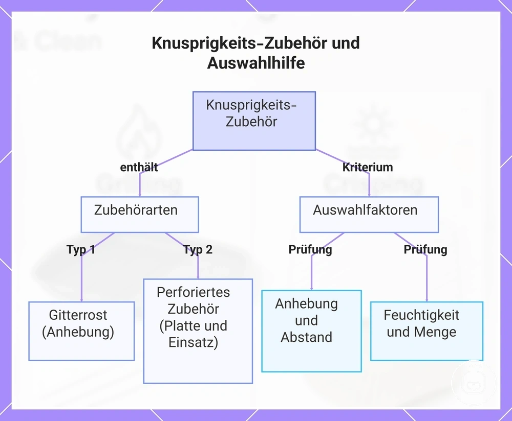 Knusprigkeits-Zubehör und Auswahlhilfe