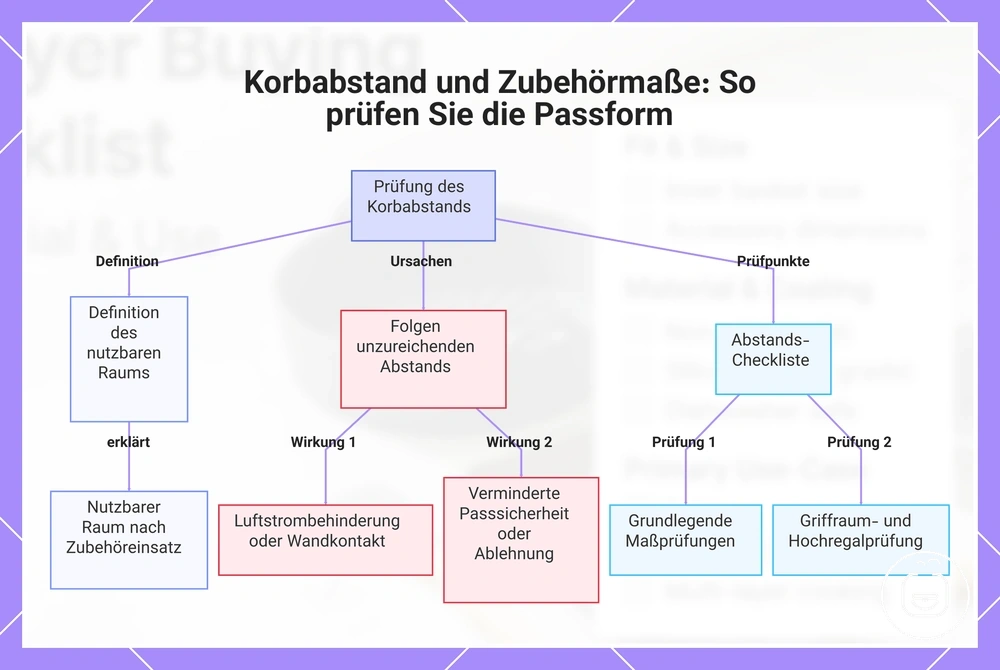 Korbabstand und Zubehörmaße: So prüfen Sie die Passform