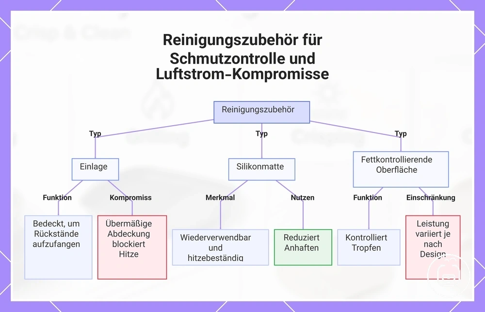 Reinigungszubehör für Schmutzontrolle und Luftstrom-Kompromisse