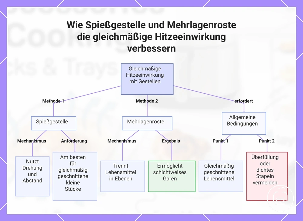 Wie Spießgestelle und Mehrlagenroste die gleichmäßige Hitzeeinwirkung verbessern