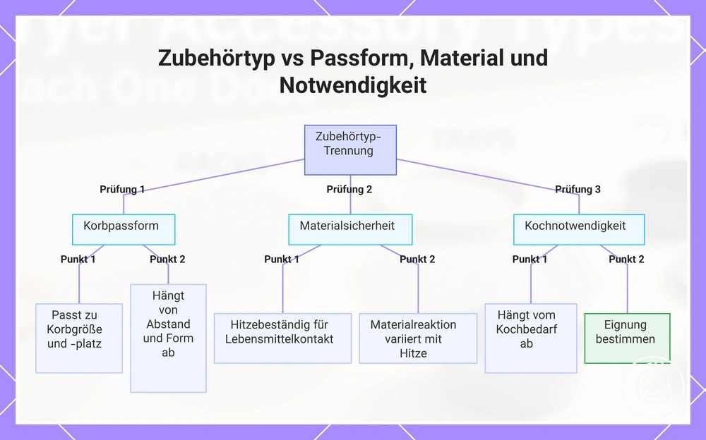 Zubehörtyp vs Passform, Material und Notwendigkeit