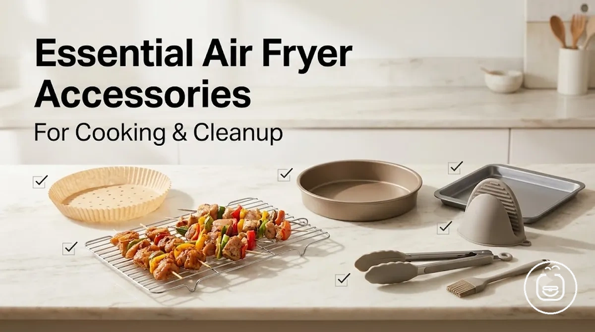 Essential air fryer accessories selected for everyday cooking and cleanup
