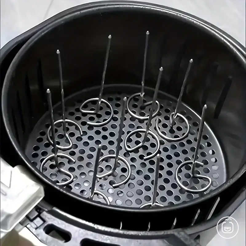 10 piece 304 stainless steel air fryer skewer needles for vertical grill use