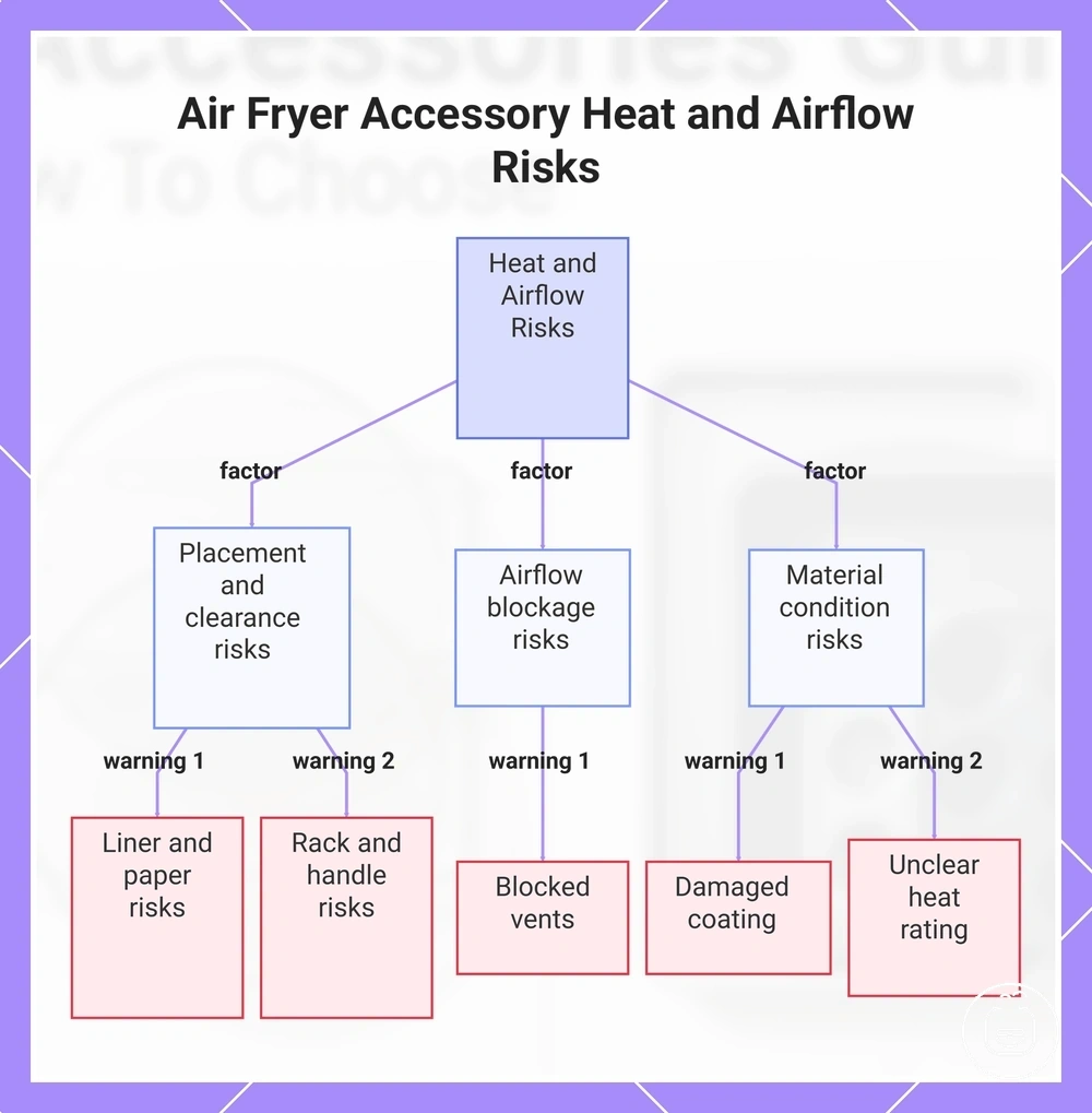 Air Fryer Accessory Heat and Airflow Risks