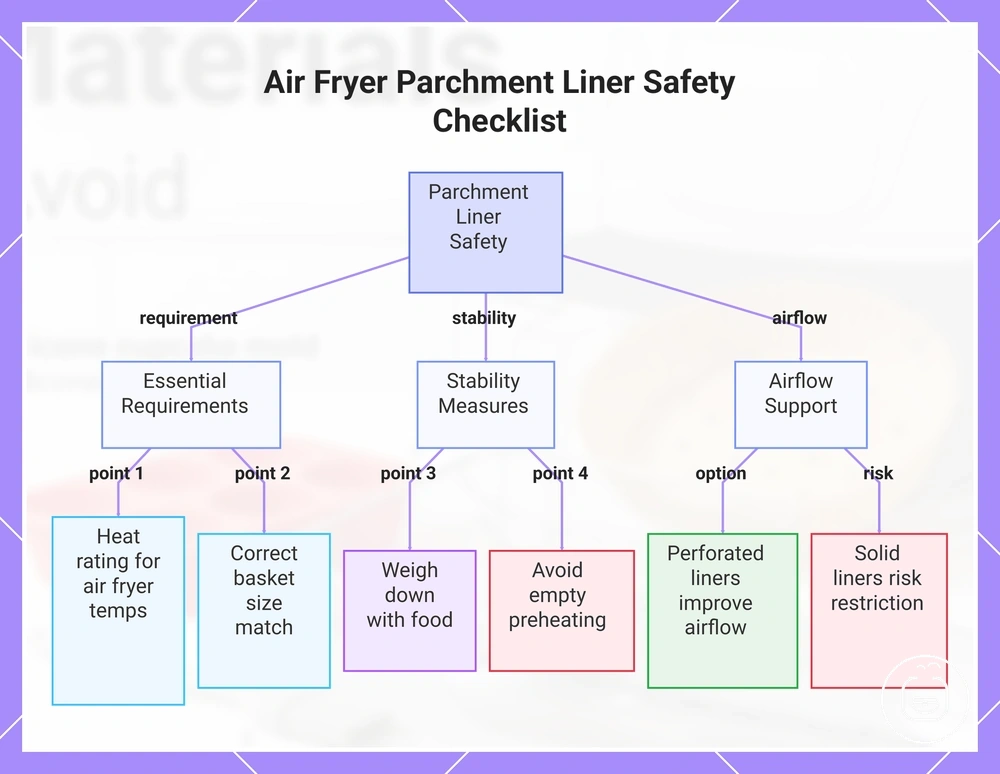 Air Fryer Parchment Liner Safety Checklist