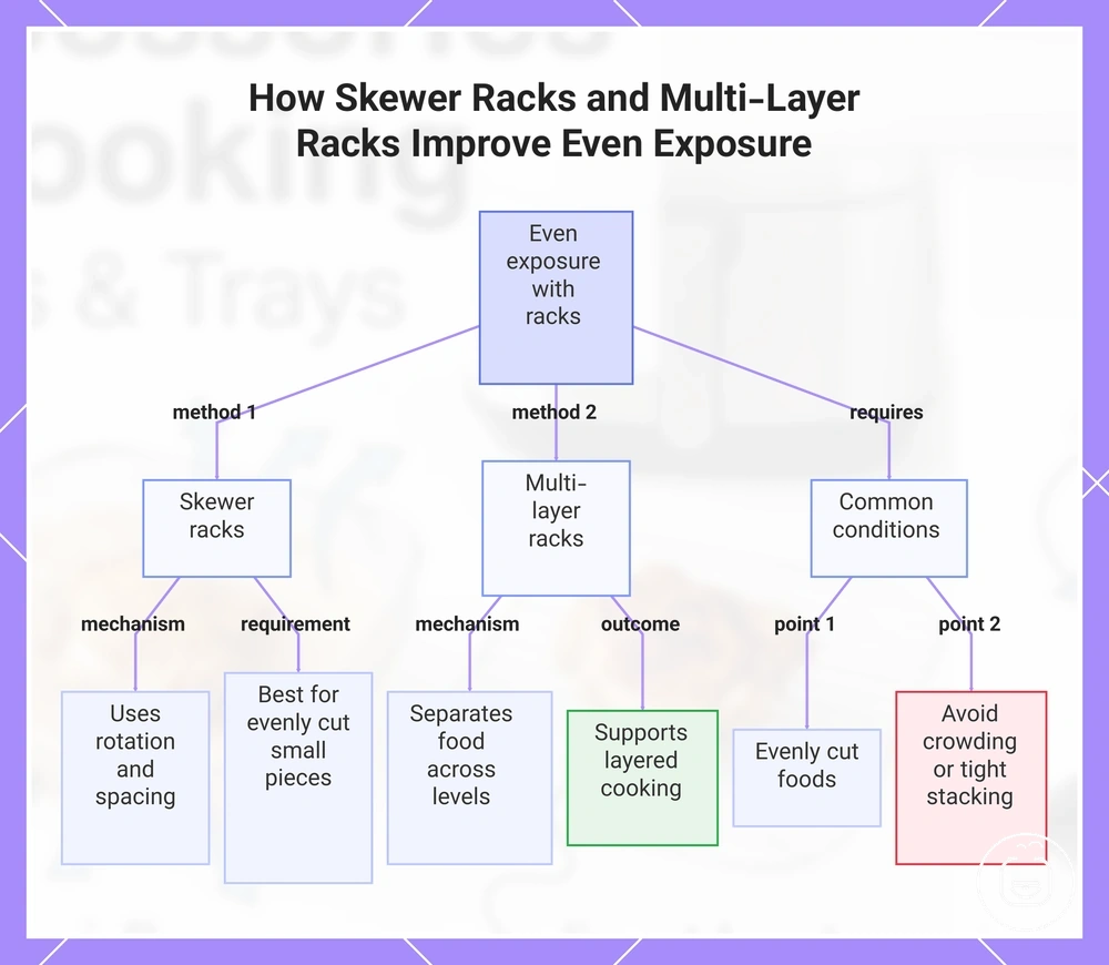 How Skewer Racks and Multi-Layer Racks Improve Even Exposure