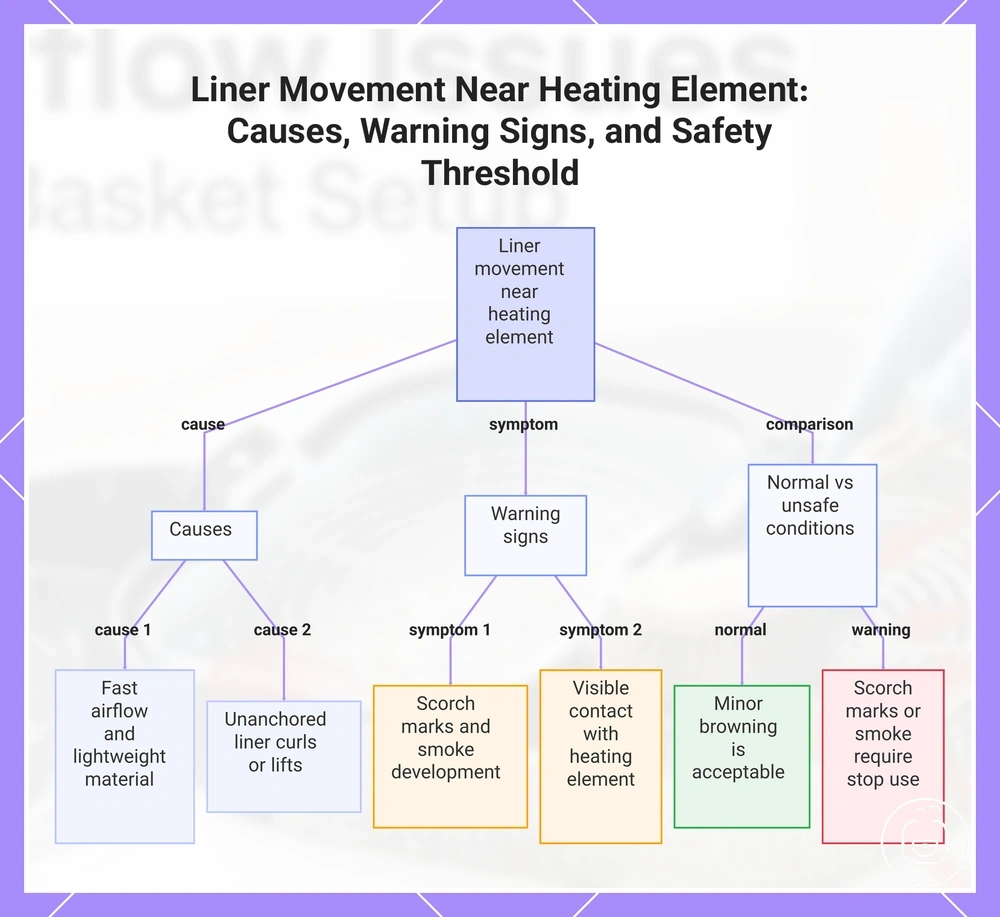 Liner Movement Near Heating Element: Causes, Warning Signs, and Safety Threshold