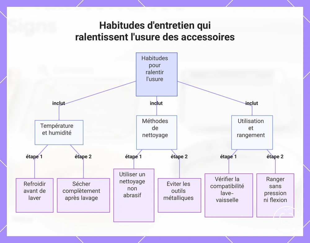 Habitudes d'entretien qui ralentissent l'usure des accessoires