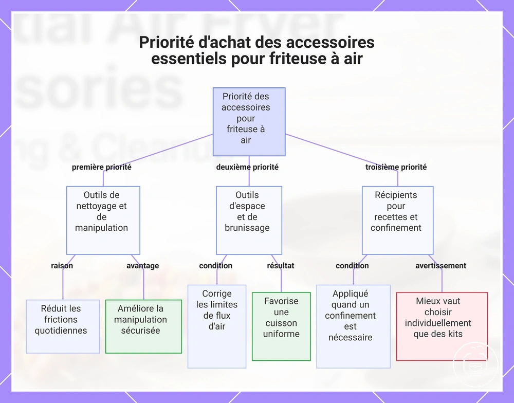Priorité d'achat des accessoires essentiels pour friteuse à air