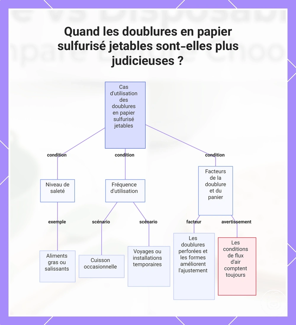Quand les doublures en papier sulfurisé jetables sont-elles plus judicieuses ?