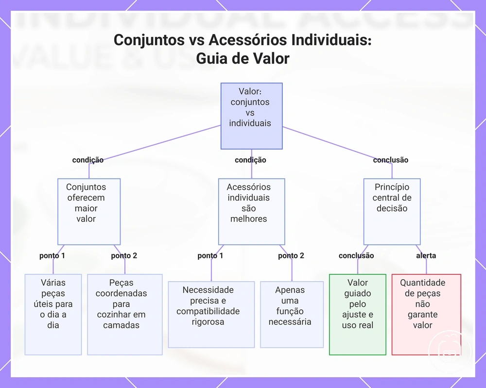 Conjuntos vs Acessórios Individuais: Guia de Valor