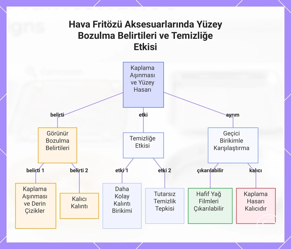 Hava Fritözü Aksesuarlarında Yüzey Bozulma Belirtileri ve Temizliğe Etkisi