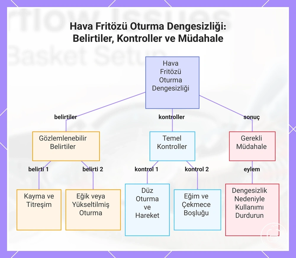 Hava Fritözü Oturma Dengesizliği: Belirtiler, Kontroller ve Müdahale