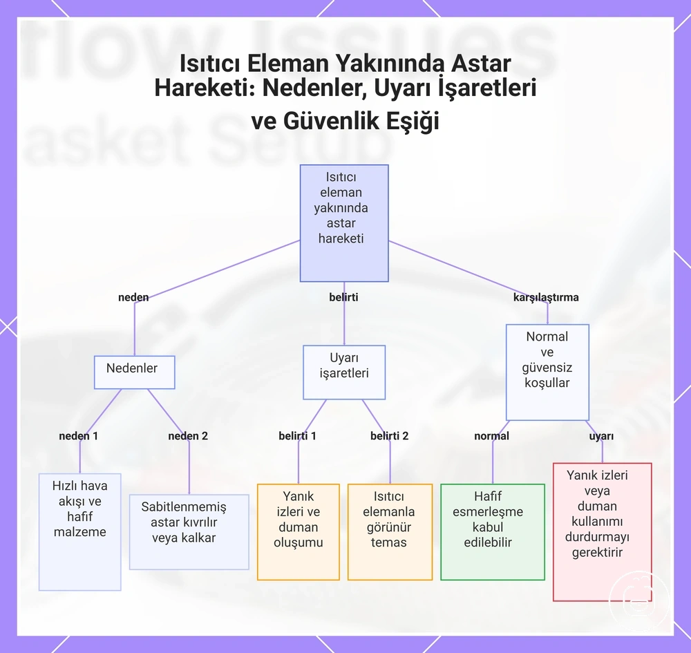 Isıtıcı Eleman Yakınında Astar Hareketi: Nedenler, Uyarı İşaretleri ve Güvenlik Eşiği