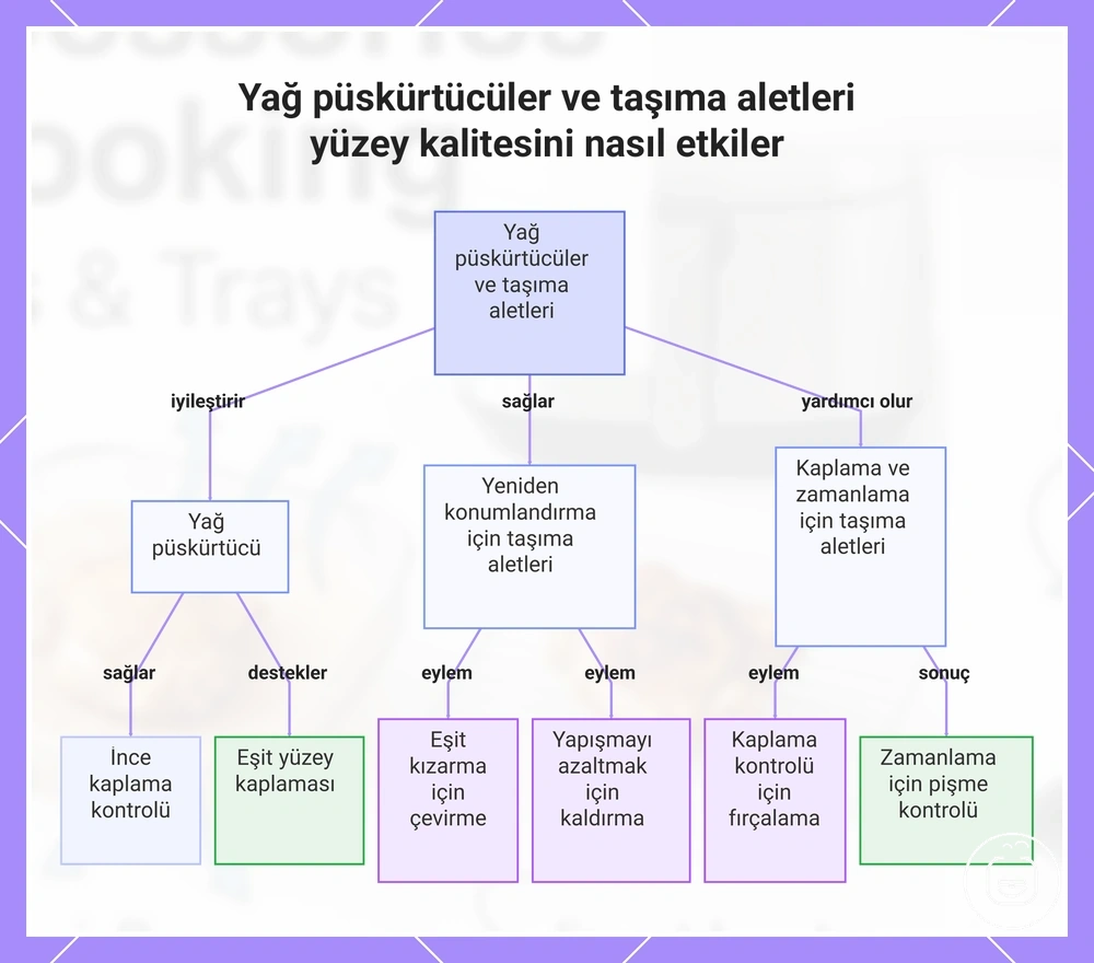 Yağ püskürtücüler ve taşıma aletleri yüzey kalitesini nasıl etkiler